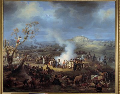 1805年12月1日、アウステルリッツの戦いの前夜のナポレオン1世のビバーク。ルイ・フランソワ・ルジューヌ（1775-1848）の作品 作： Louis Lejeune