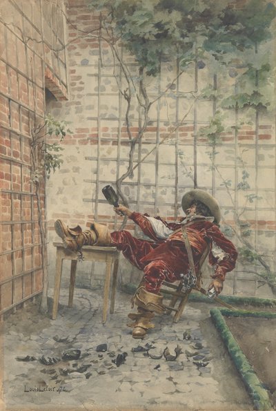 In His Cups』1872年。 作： Louis Leloir
