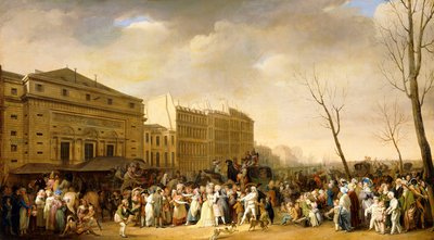 Boulevard duCrimeのカーニバル 作： Louis Leopold Boilly