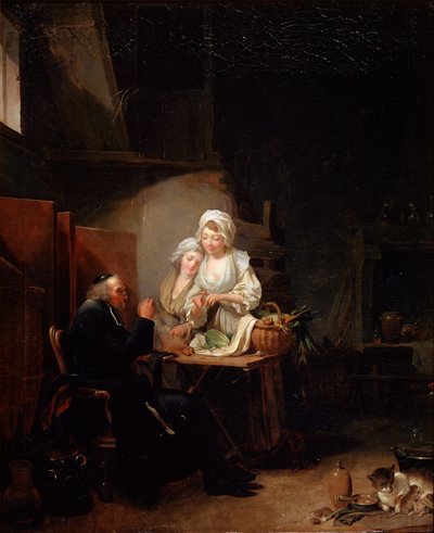 1780年代後半の古いCurate 作： Louis Leopold Boilly