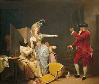 フランス、サン・オメル、老人または嫉妬深い恋人 作： Louis Leopold Boilly