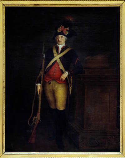 フランス革命。"フィリップ・エガリテ（1747-1793）、ルイ・フィリップ2世ジョセフ・ドルレアン、シャルトル公爵の肖像" ルイ・レオポルド・ボワイ（1761-1845）の絵画。18世紀。リヨン美術博物館 作： Louis Leopold Boilly