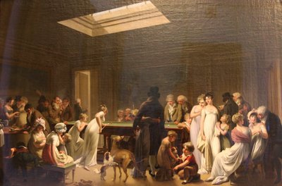 ビリヤードのゲーム」1807年 作： Louis Leopold Boilly