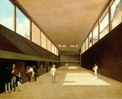 ベルサイユ、ジュドポームの内部 作： Louis Leopold Boilly