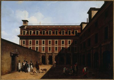 マドロネットの牢獄、フォンテーヌ通り、1810年頃（油彩） 作： Louis Leopold Boilly