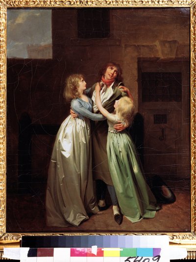ルイ・レオポルド (ルイ・レオポルド) ボイリー (1761-1845) による絵画「痛みを伴う別離」 (悲しい別れ) 1780 年頃 プーシキン美術館、モスクワ 作： Louis Leopold Boilly