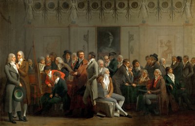 イサベイのアトリエでのアーティストの出会い 作： Louis Leopold Boilly