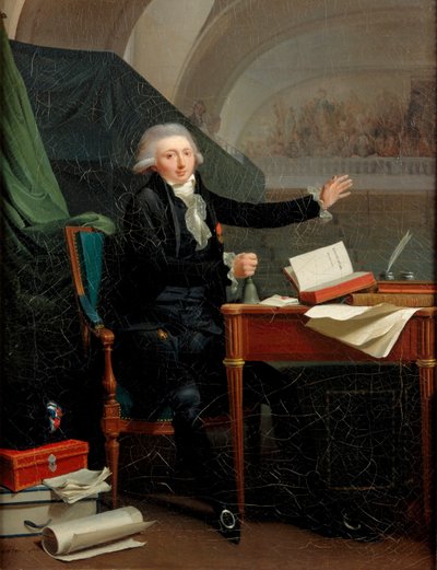 Jan Anthony dAverhoult 1756-1792、1792の肖像 作： Louis Leopold Boilly