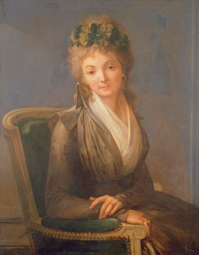 Lucile Desmoulins、nee Duplessisの肖像1770-1794、1794 作： Louis Leopold Boilly