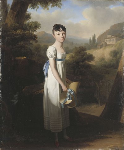 マドモアゼル・アテナのダルベナスの肖像 作： Louis Leopold Boilly