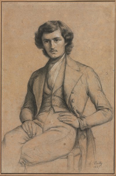 若い男の肖像 作： Louis Leopold Boilly
