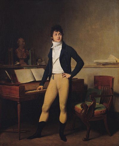 作曲家François-AdrienBoieldieuの肖像1775-1834、1800 作： Louis Leopold Boilly