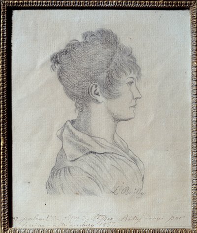 プロフィール ジョゼフィーヌ・ド・ボーアルネ（1763-1814）の肖像 ルイ・レオポルド・ボワイ（1761-1845）によるデッサン 1793年 Sun.0.17x0.21 m マルメゾン、ミュゼ・デュ・シャトー 作： Louis Leopold Boilly