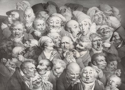 35の多様な首長（35 verschiedeneKöpfe）の会議。 1825 作： Louis Leopold Boilly