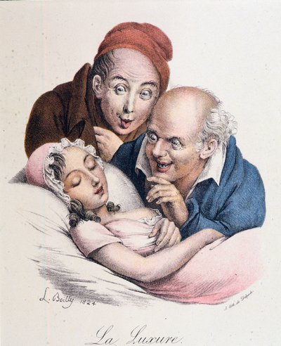 七つの大罪。ボイリーの「欲望 作： Louis Leopold Boilly