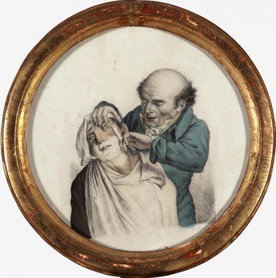 巧みな理髪師、1823 作： Louis Leopold Boilly