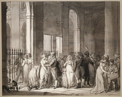 パレ ロワイヤルのアーケード 作： Louis Leopold Boilly