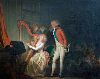 即興コンサート、または調和の価格、1790 作： Louis Leopold Boilly