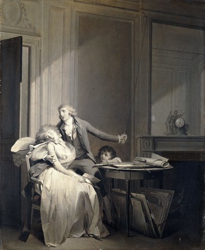 手紙か失神、 作： Louis Leopold Boilly