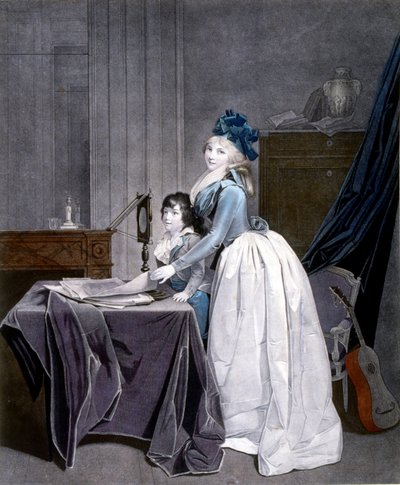 目の錯覚。ルイ・レオポルド・ボワリー（1761-1845）による1794年（エングレーヴィング）。光学 作： Louis Leopold Boilly