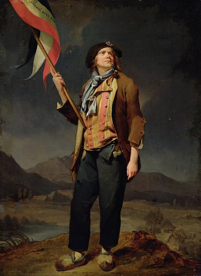 サンキュロットとしての歌手シュナード 作： Louis Leopold Boilly