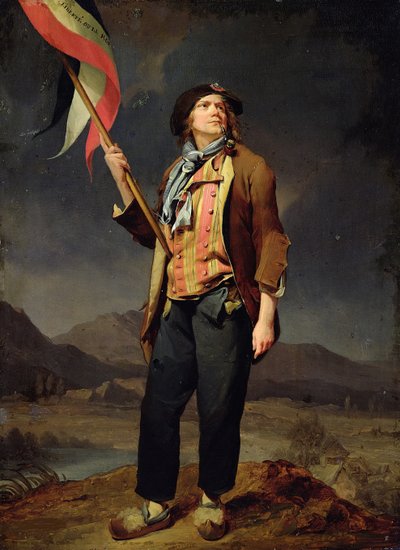 サンスキュロットとしての歌手シェナード、1792 作： Louis Leopold Boilly
