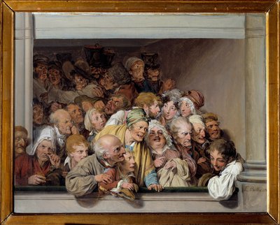 Une loge, le jour du spectacle gratuit Peinture de Louis Leopold Boilly (1761-1845) 1830 Sun.0,33x0,41 m Versailles, musee Lambinet - シアターボックス、無料公演の日に。ルイ・レオポルド・ボワイ（1761年-1845年）の絵画 作： Louis Leopold Boilly