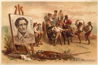 Louis Leopold Robert（chromolitho）による収穫 作： Louis Leopold Robert