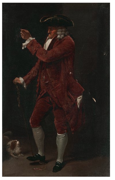 犬を連れた紳士 作： Louis Leopold Boilly