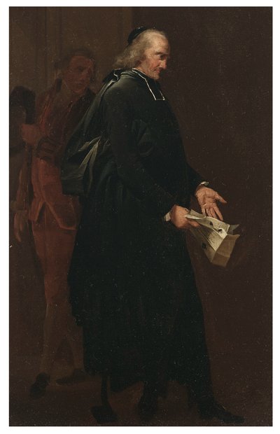 手紙を持つ修道院長 作： Louis Leopold Boilly