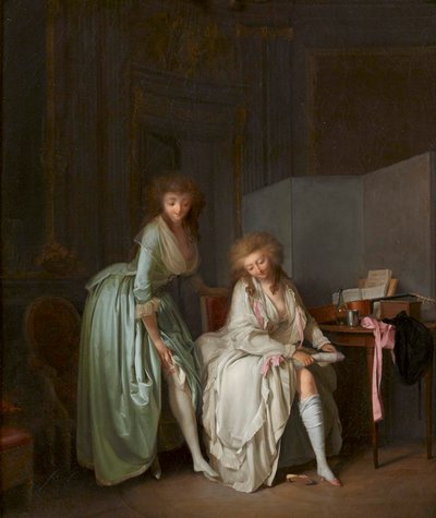 Louis-Léopold Boilly - 小さな足の比較 作： Louis Leopold Boilly