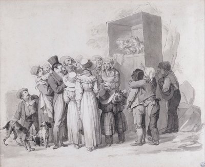 Louis-Léopold Boilly - かわいそうな猫（スケッチ） 作： Louis Leopold Boilly
