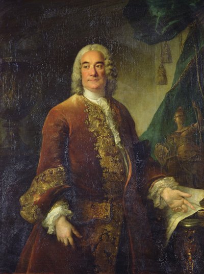 Charles-Francois-Paul Lenormant Tournehem（1684 - 1751）、王室の建物のディレクター、1750年頃（キャンバスに油彩） 作： Louis Tocqué