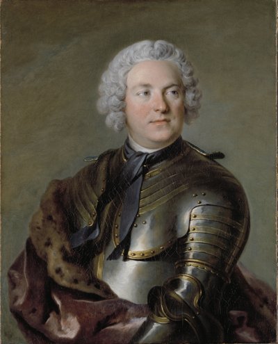 Charles Gustave de Tessin, Swedish aristocrat and politician - Portrait of Carl Gustaf Tessin (1695-1770), by Tocque, Louis (1696-1772).油彩・キャンバス 作： Louis Tocqué