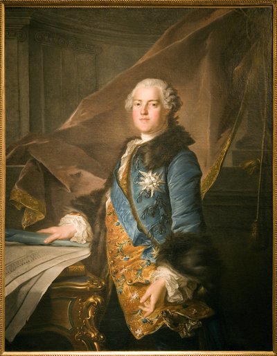 アベル フランソワ ポアソンの肖像、マルキ ド マリニー (1727-1781)、王の建物の監督、ルイ トック (1696-1772) によるキャンバスの油絵。 写真、KIM Youngtae、パリ、Musee Carnavalet。 作： Louis Tocqué