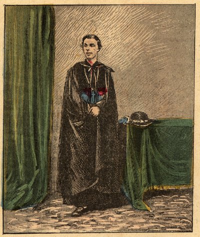 ルイ・ガストン・ド・セギュール (Louis Gaston de Segur) (1844-1879) フランスの司教 - - 「目による宗教的教え」からの彫刻。 ルイ・メイトルジャンとジョルジェ・ラモンドによる素晴らしいアルバム - フランス 1910 作： Louis Maitrejean