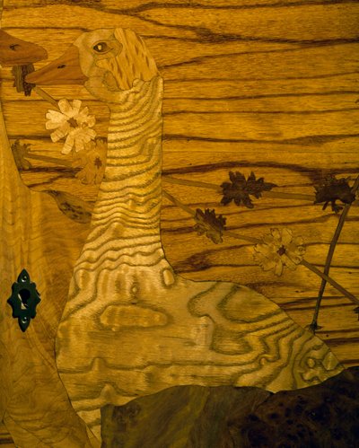 アールヌーボースタイルのマホガニーとオークのサイドボード 作： Louis Majorelle