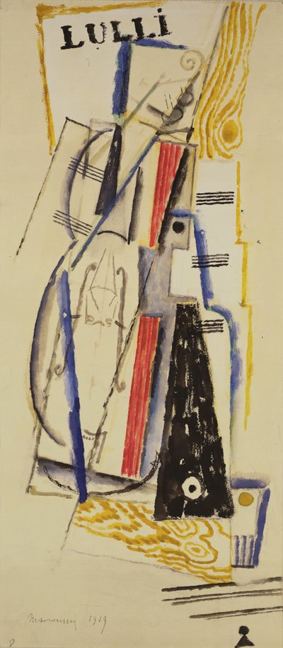 抽象ルリ、1919 作： Louis Marcoussis