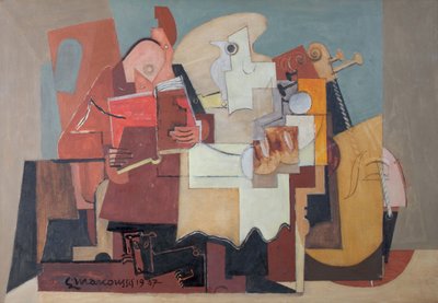 The Reader』1937年。 作： Louis Marcoussis
