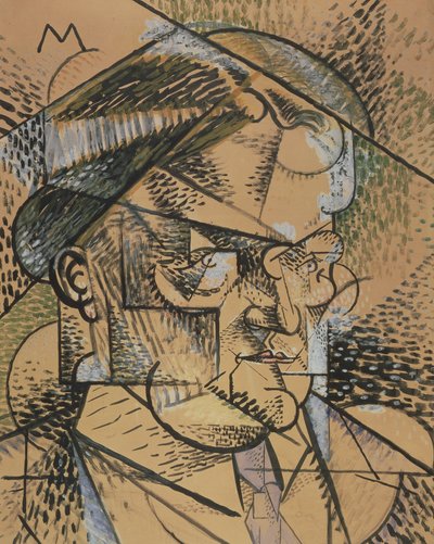 エドゥアールガザニオンの肖像、1912 作： Louis Marcoussis