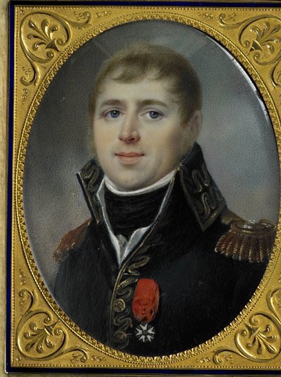 カレル・ヘンドリック・ヴェル・ヒューエル (1764-1845)、バタビア艦隊の副提督、バタビア共和国海軍大臣。 作： Louis Marie Sicard