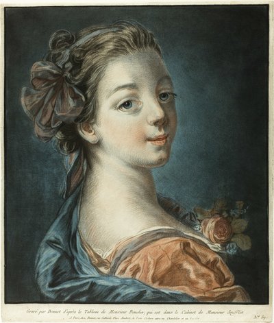 女性の胸像 作： Louis Marin Bonnet