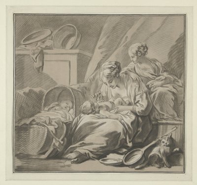 De goede moeder 良い母親 作： Louis Marin Bonnet