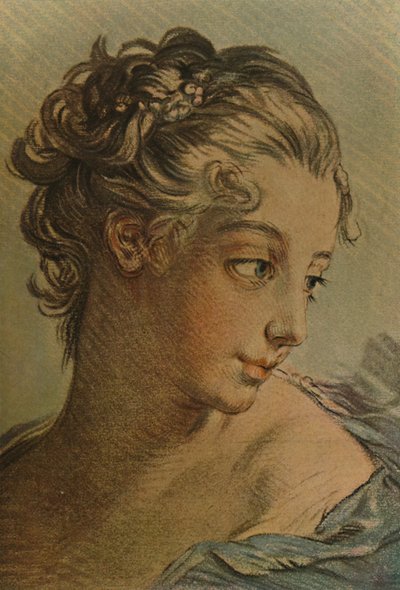 La Tete DUne Jeune Fille、少女の頭、c1760-1790、1913 作： Louis Marin Bonnet