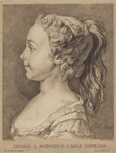 マリー＝ロザリー・ヴァンルー、1764年頃 作： Louis Marin Bonnet