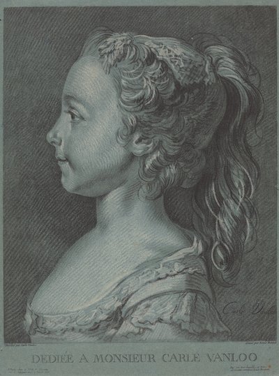 マリー・ロザリー・ヴァンルー、c。 1764年。 作： Louis Marin Bonnet