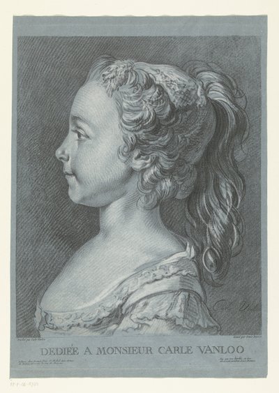 若い女の子の肖像画 Tete de jeune fille 作： Louis Marin Bonnet