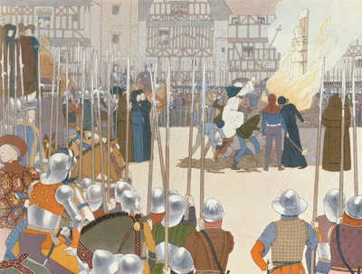 Joan of Arc at the Stake、illustration from &39;Jeanne d&39;Arc&39;、c.1910 作： Louis Maurice Boutet de Monvel