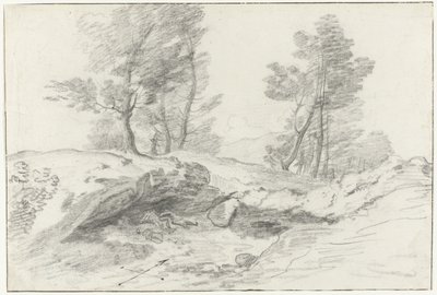 Grotte delle Capre aan de grens 近く Nemorosa en Fredda イタリア、シチリア、マルタへの航海 - 1778 (シリーズタイトル) 作： Louis Mayer