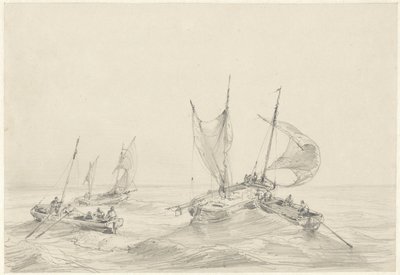 漁船のある海 作： Louis Meijer